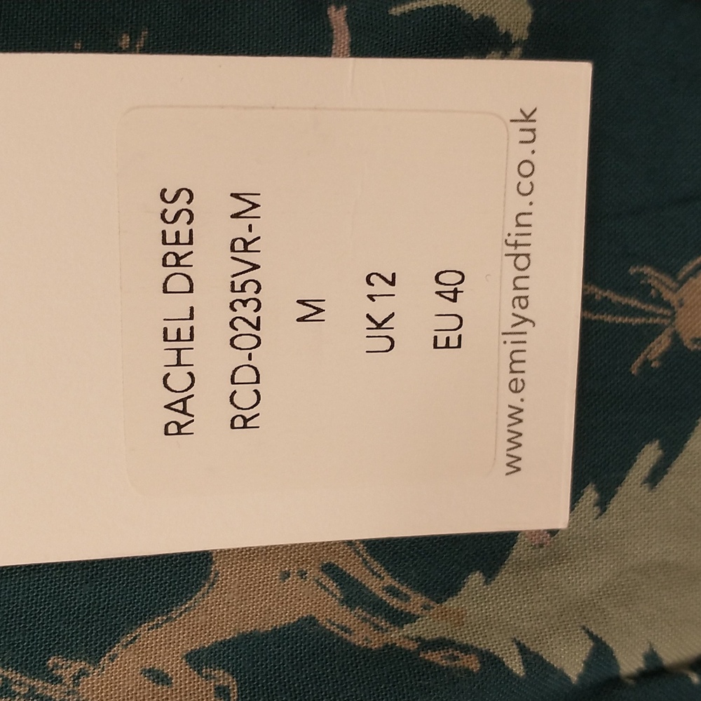Quality Midi Dress Deer Forest Print Feminine Cap Sleeve Emily and Fin London UK - Picture 8 of 15